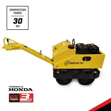 BBT Commercial Double Drum Vibratory Roller 580kg with Honda GX160 Engine - Walk Behind Compactor