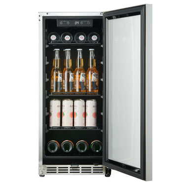 90L Slimline Outdoor Refrigerator – Glass Door - Image 2