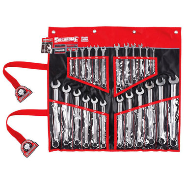 Sidchrome SCMT22104 24pce Metric & Imperial Ring & Open End Spanner Set