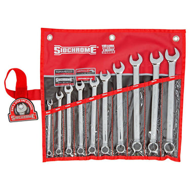 Sidchrome SCMT22208 10pce Metric Ring & Open End Spanner Set