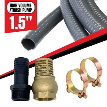 Suction Hose Kit - 1.5" (High Pressure/High Volume)