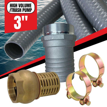 3" Heavy-Duty Suction Line & Flow Control Kit (High Volume/Trash Pump)