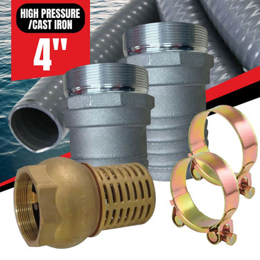 4" Heavy-Duty Suction Line & Flow Control Kit (High Pressure - Cast Iron)