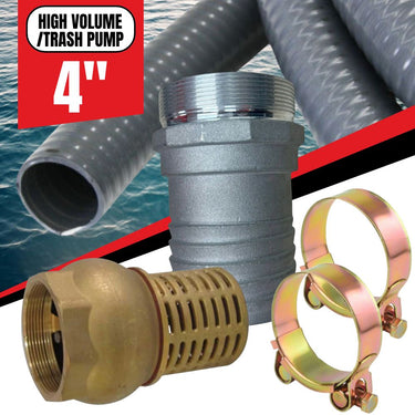 4" Heavy-Duty Suction Line & Flow Control Kit (High Volume/Trash Pump)