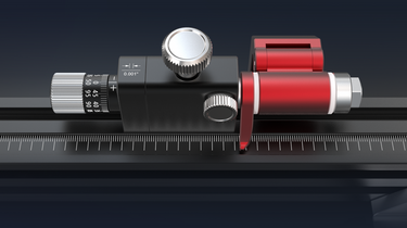 Once locked in place, you can make micro adjustments in 0.001" (0.02mm) increments. All graduations are laser etched.