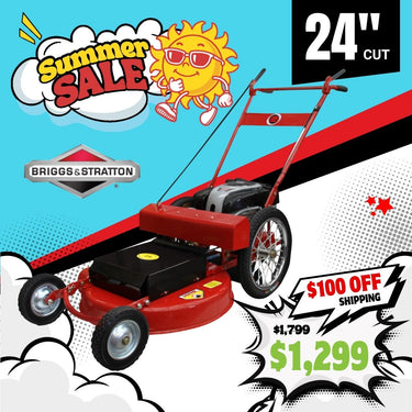 BBT Slasher 24" Self Propelled Lawn Mower - Briggs & Stratton 750 Petrol - 2-Year Warranty