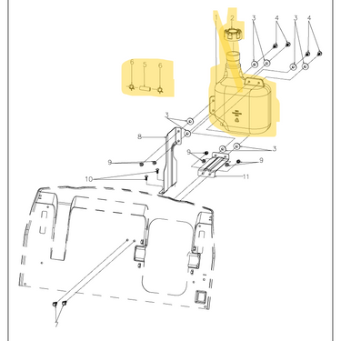 BBT 26" Easy Rider Lawn Mower Fuel Tank Assembly