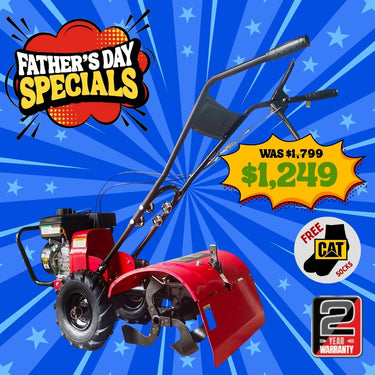 BBT Commercial Cultivator Tiller - Briggs & Stratton Vanguard 6.5HP - 2-Year Warranty