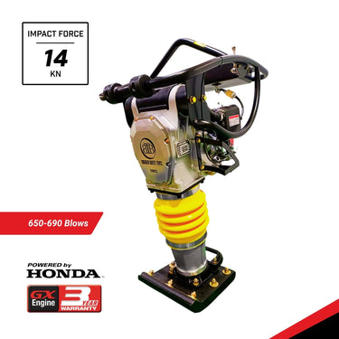BBT Commercial 72KG Tamping Rammer Compactor - Genuine Honda GXR120 - TPM72