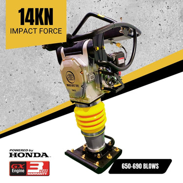 BBT Commercial 72KG Tamping Rammer Compactor - Genuine Honda GXR120 - TPM72