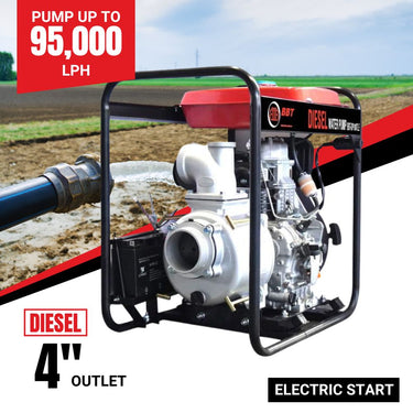 BBT 4" Diesel Trash  Pump - 10HP Electric Start