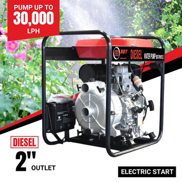 BBT 2" Diesel Trash  Pump - 6.5HP Electric Start