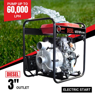 BBT 3" Diesel Trash  Pump - 6.5HP Electric Start