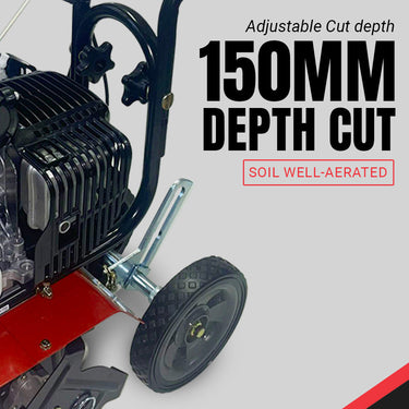 50-150mm adjustable tine depth