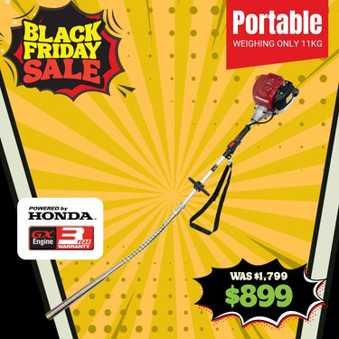 BBT Commercial Portable Concrete Vibrator - Genuine Honda GX35 - VIB35P