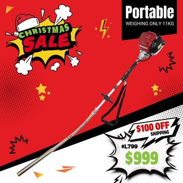 BBT Commercial Portable Concrete Vibrator - Genuine Honda GX35 - VIB35P