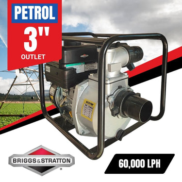 BBT 3" Petrol Trash Sludge & Sewage Pump - Briggs & Stratton XR950