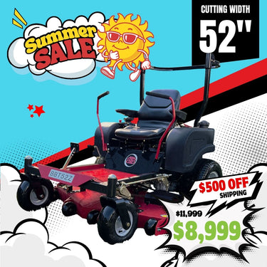 BBT Apache 52" Zero Turn Ride-On Mower - 22HP Briggs & Stratton - 2-Year Warranty