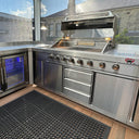 BBQ Set with 411U, Double Fridge, Corner Module, back panel