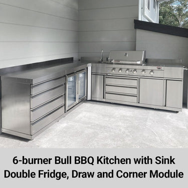 Bull BBQ Stainless Steel set with Drawer Module