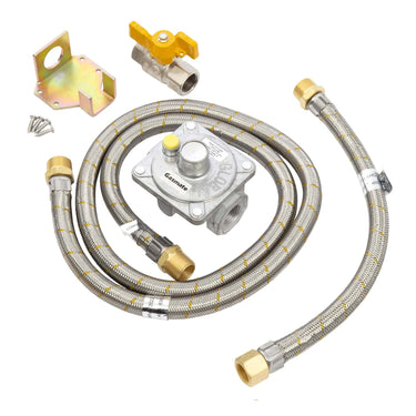 Natural Gas Conversion Kit for Bullet by Bull BBQs – High Flow Regulator & Hose