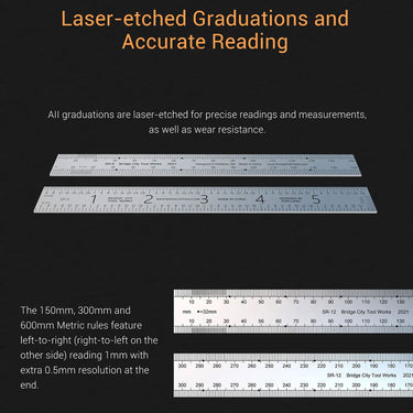 Leser-etched Graduation and accurate reading