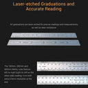 Leser-etched Graduation and accurate reading