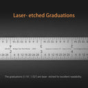 Laser-etched graduations - the graduation are laser - etched for excellent readability