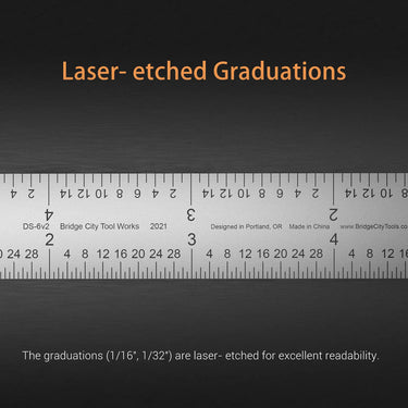 Laser-etched graduations - the graduation are laser - etched for excellent readability