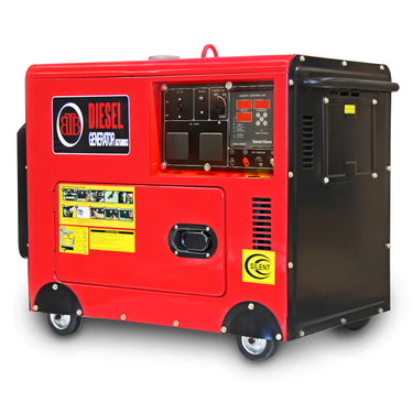 BBT 6kW 11HP Diesel Silent Backup SmartGen Generator - 2-Year Warranty