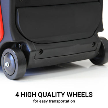 4 high quality wheels for easy transportation