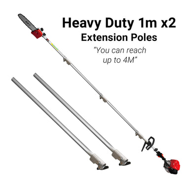 2 x 1m extension poles