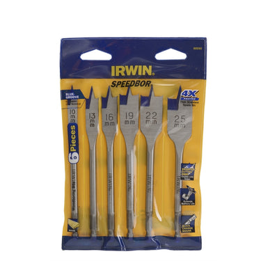 IRWIN Speedbor blue groove spade bits 10mm to 25mm