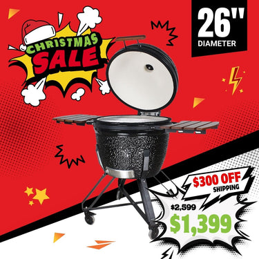 Kamado Smoker Grill 26" included Stand with wheels