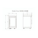 Single Fridge Cooler  dimensions