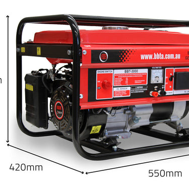 Generator 3000i size.