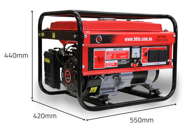 Generator 3000i size.